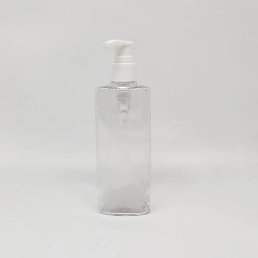ユニークな三角形の形の透明なベビー スキンケア 200 ミリリットル プラスチック ローション ポンプ ボトル